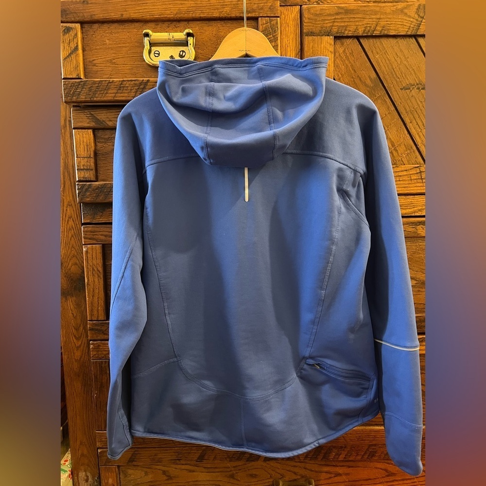 Nike Dri Fit Athletic Blue Half Zip Pullover Pocket Long Sleeve Hoodie Sz Large - Picture 2 of 10